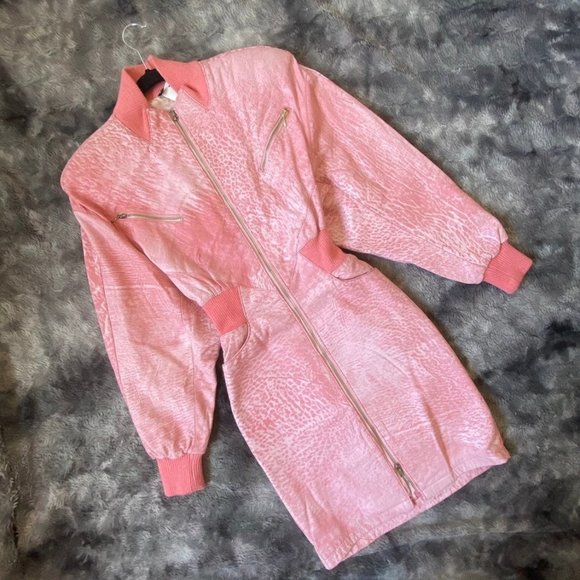 Michael Hoban Dresses & Skirts - SOLD VTG Michael Hoban Leather Dress